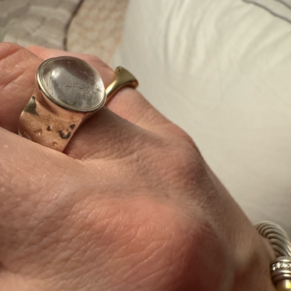 Elegant Gold and Silver Ring